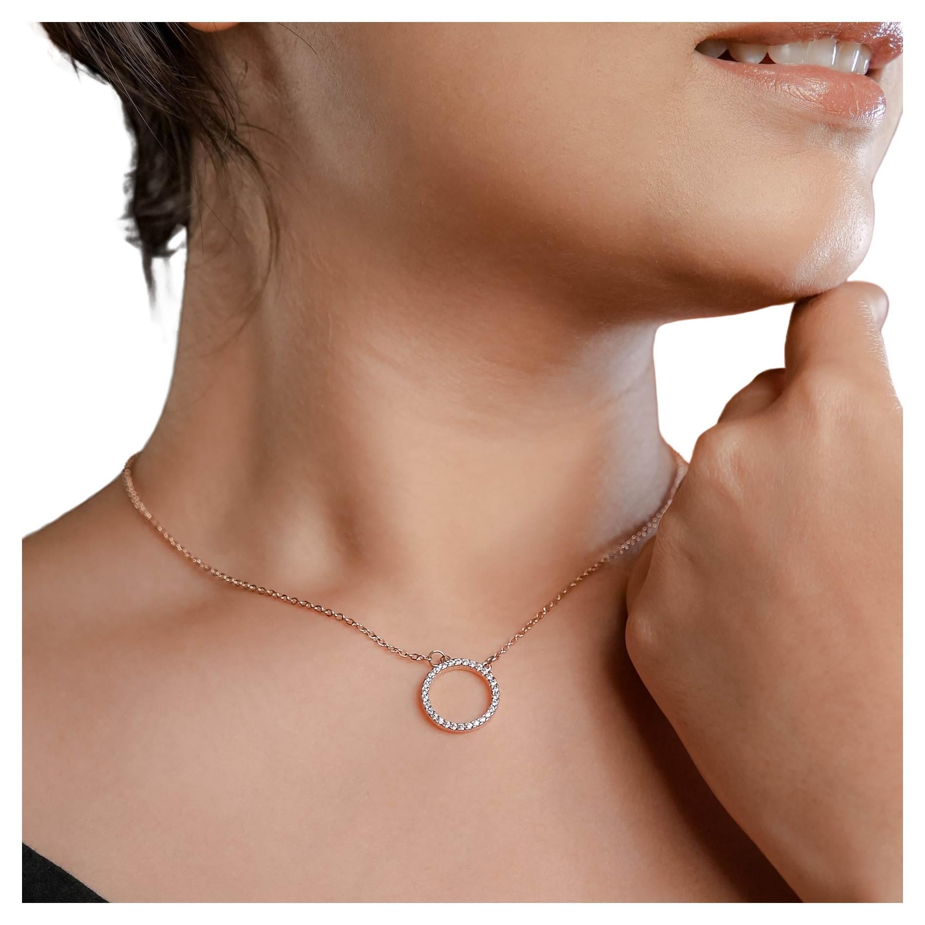 14k yellow gold Moissanite hollow Necklace  Anniversary Gift For Women.