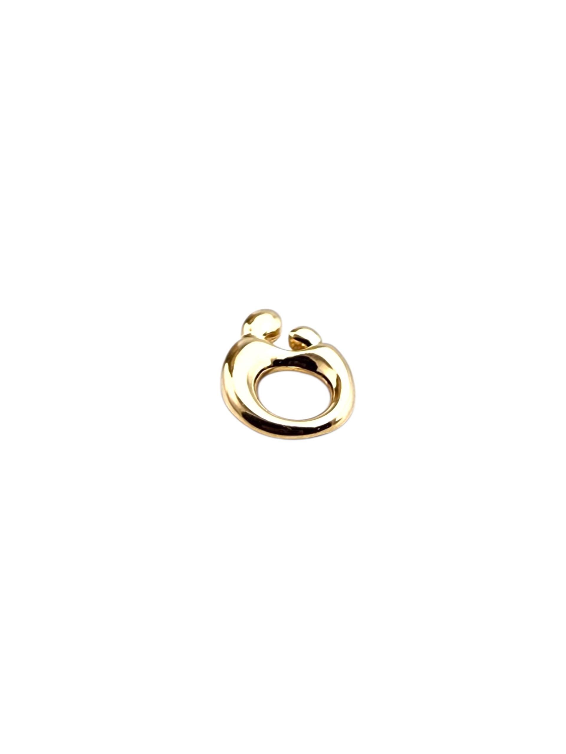 Ciondolo Madre e Bambino in oro giallo 14K #22378 in vendita 1
