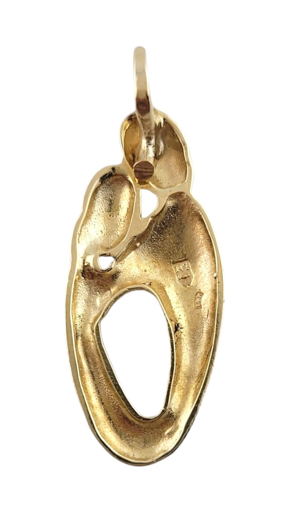 Women's 14K Yellow Gold Mother & Child Pendant #18175