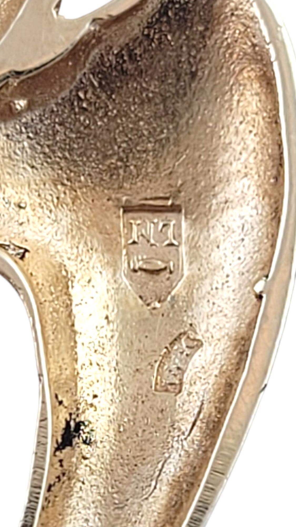 14K Yellow Gold Mother & Child Pendant #18175 2