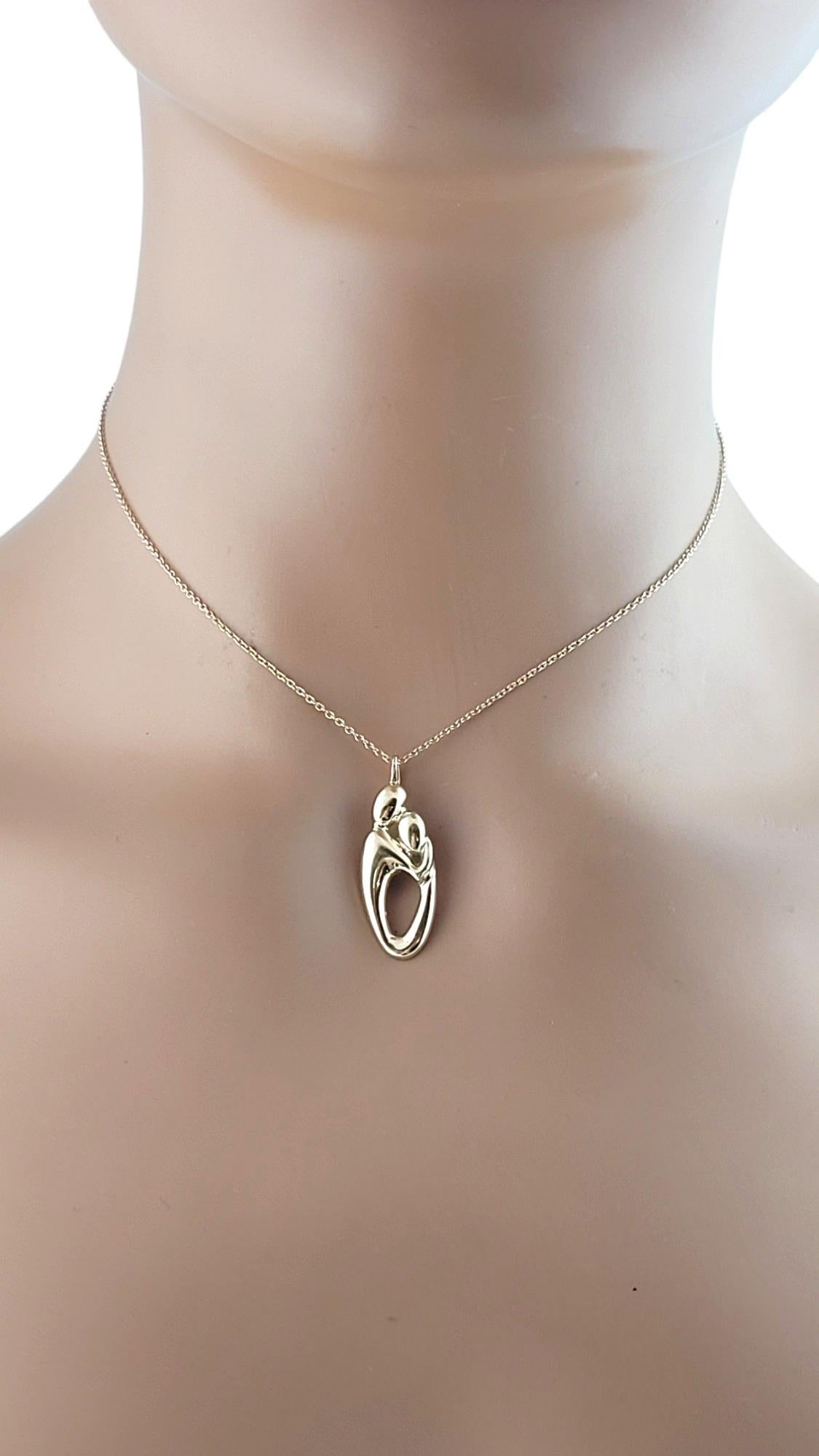 14K Yellow Gold Mother & Child Pendant #18175 3