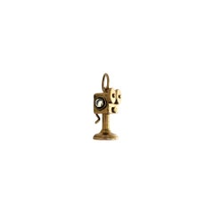 14K Yellow Gold Movie Camera Charm
