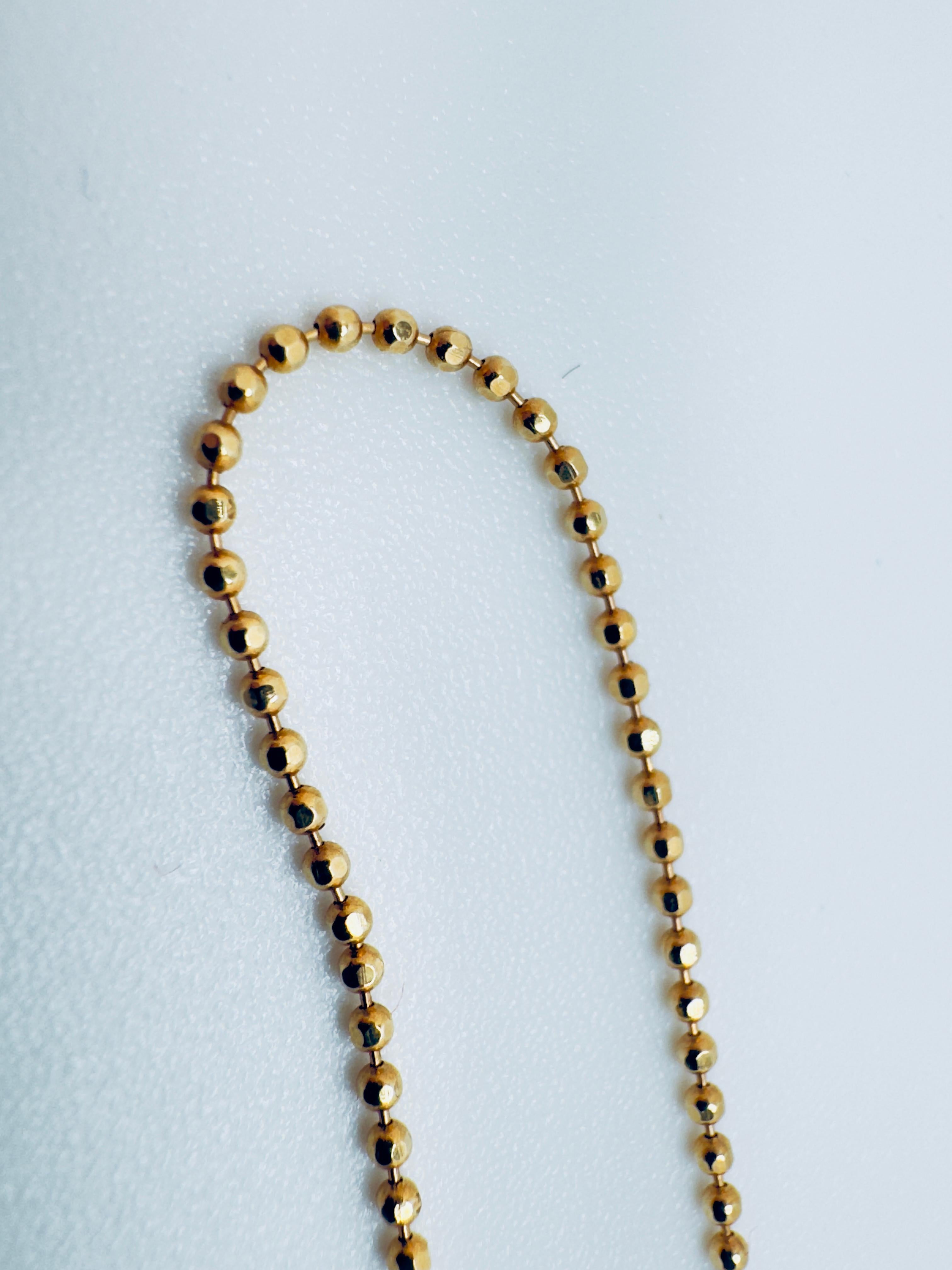 14K Yellow Gold Multi-Gemstone Dangle Necklace For Sale 1