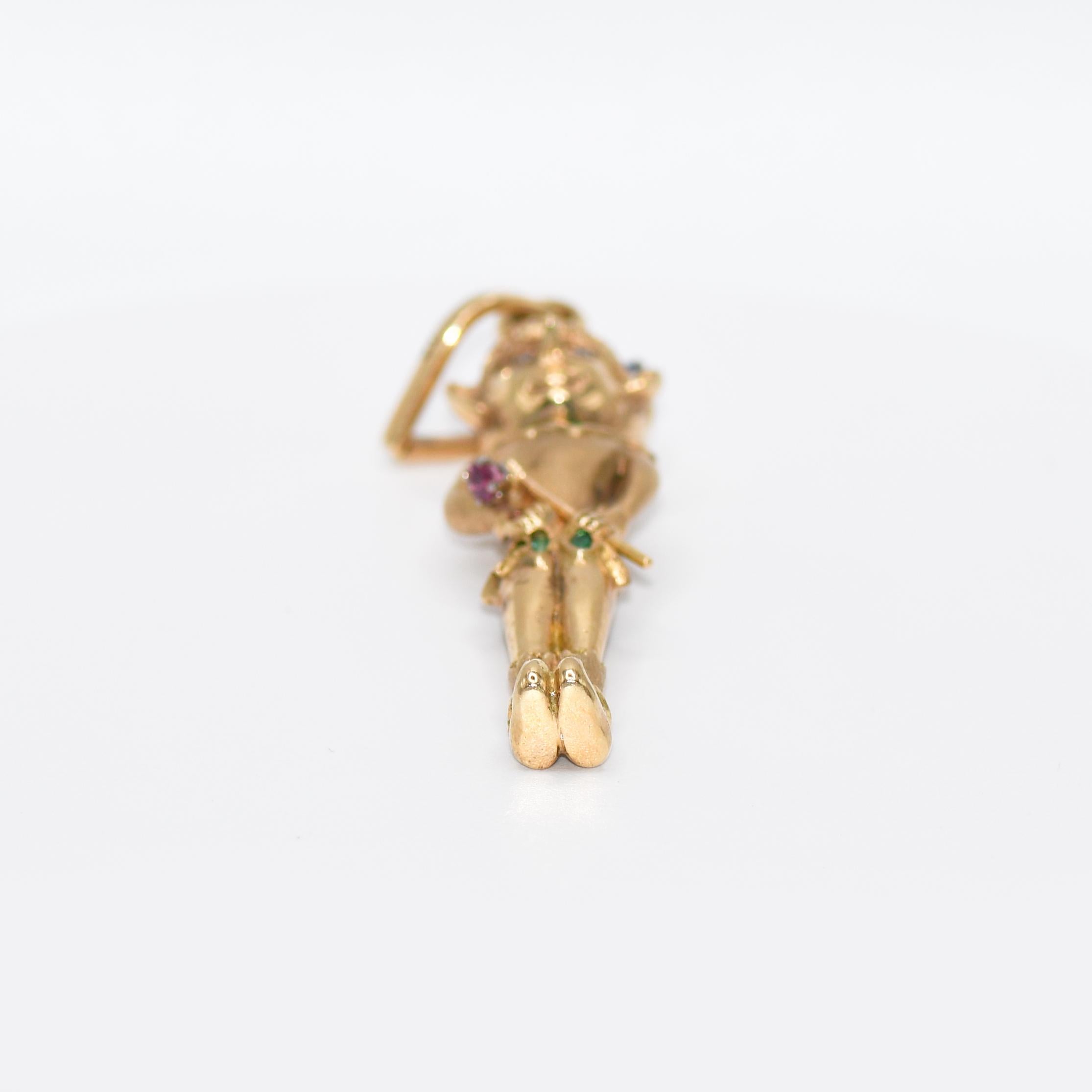 Colgante Elfo Oro Amarillo 14K Multi Piedras, 30.7gr en venta 1