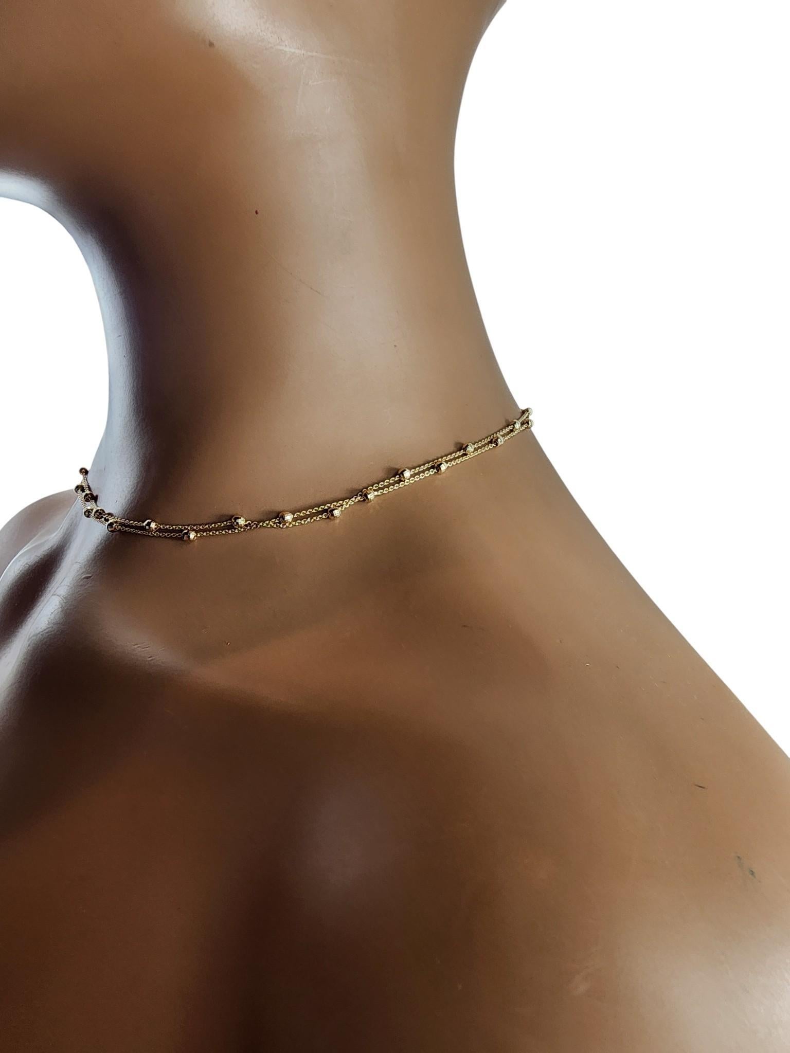 Collier de perles à facettes en or jaune 14k #23197 Pour femmes en vente