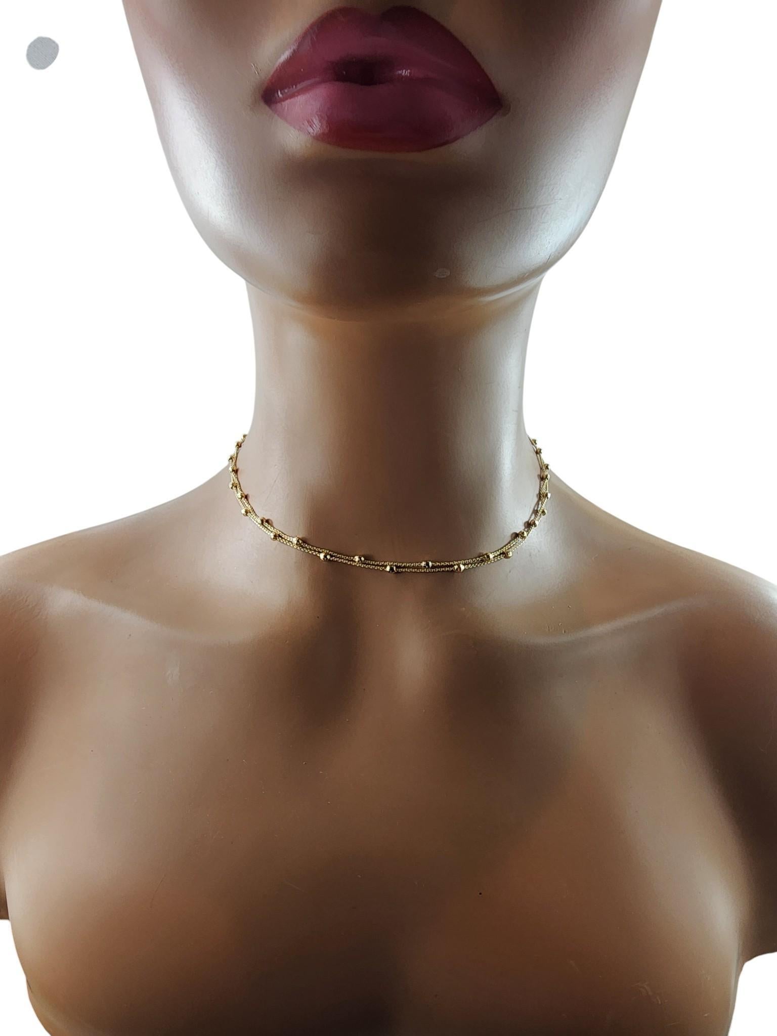 Collier de perles à facettes en or jaune 14k #23197 en vente 1