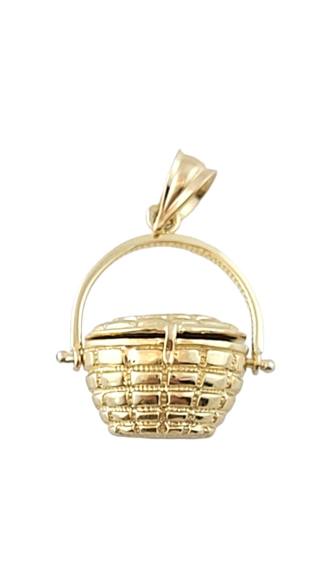 14K Yellow Gold Nantucket Basket Charm 1