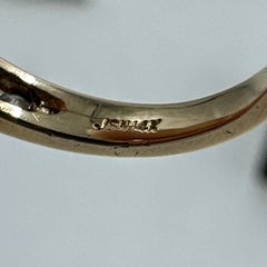 14k Yellow Gold Natural Diamond Half Eternity Ring 0.25TCW