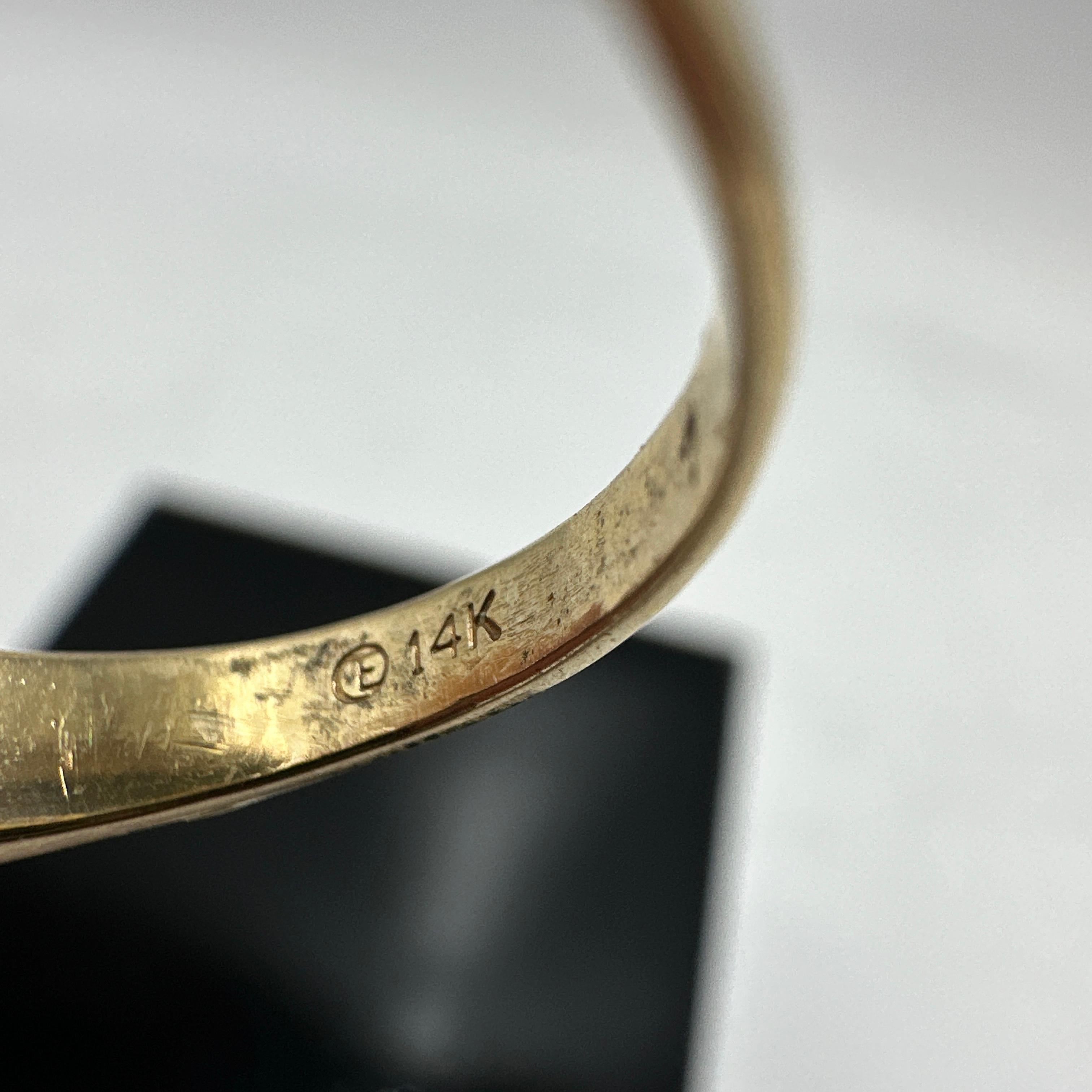 14k Gelbgold Natürlicher Diamant „Stairway to Heaven“ Ring. 0,40TCW im Zustand „Gut“ in Victoria, BC