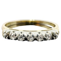14k Yellow Gold Natural Diamond Wedding Ring 0.10TCW