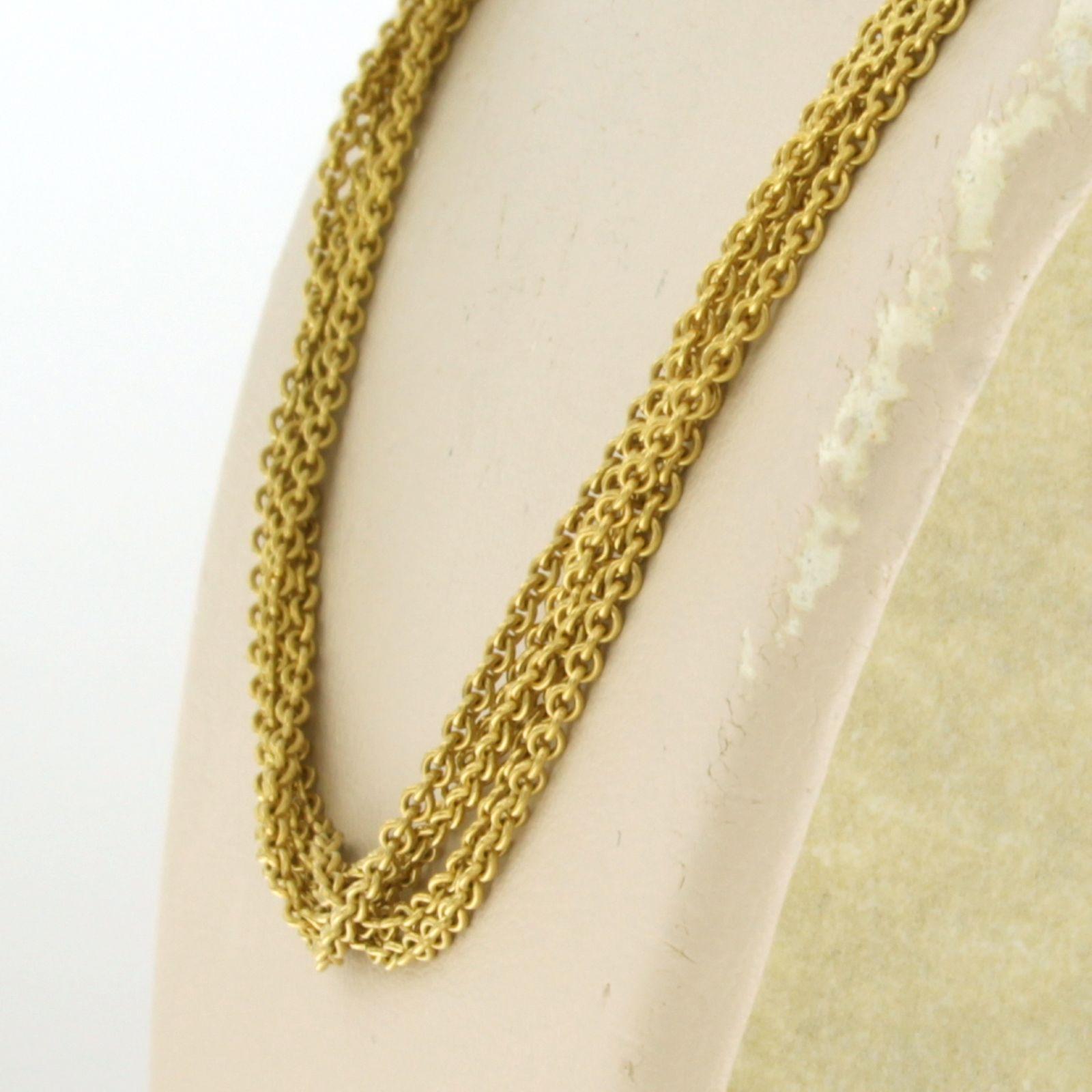 Collar de oro amarillo de 14 quilates - 14,5 gramos - 40 cm de largo en Excelente estado para la venta en The Hague, ZH