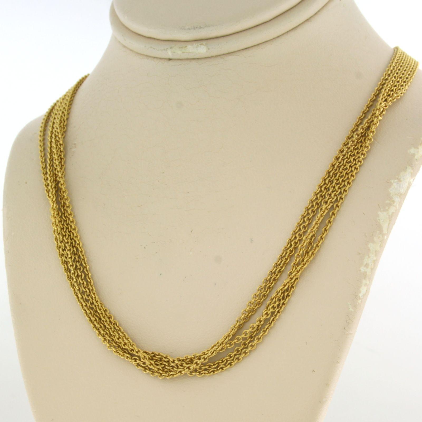 De las mujeres Collar de oro amarillo de 14 quilates - 14,5 gramos - 40 cm de largo en venta