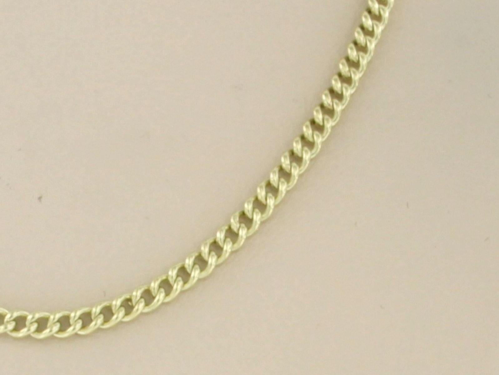 14k yellow gold necklace - 45 cm long - 8.7 gram In Good Condition For Sale In The Hague, ZH