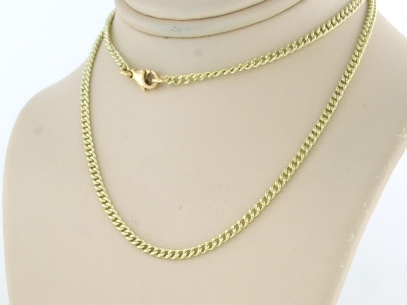 Women's 14k yellow gold necklace - 45 cm long - 8.7 gram For Sale