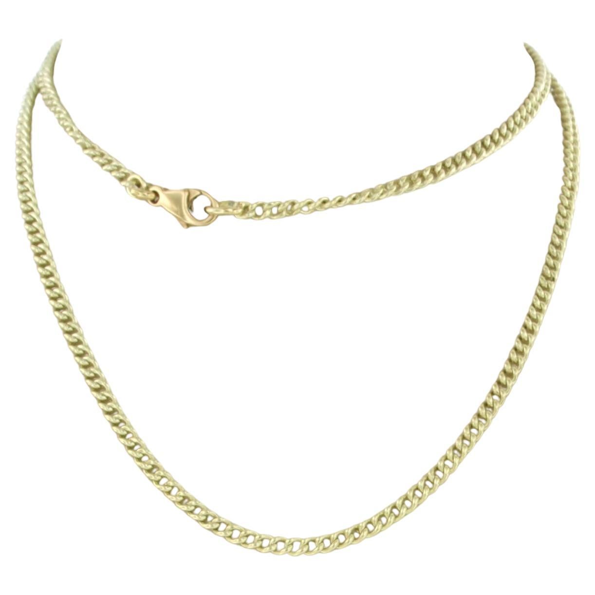 14k yellow gold necklace - 45 cm long - 8.7 gram For Sale