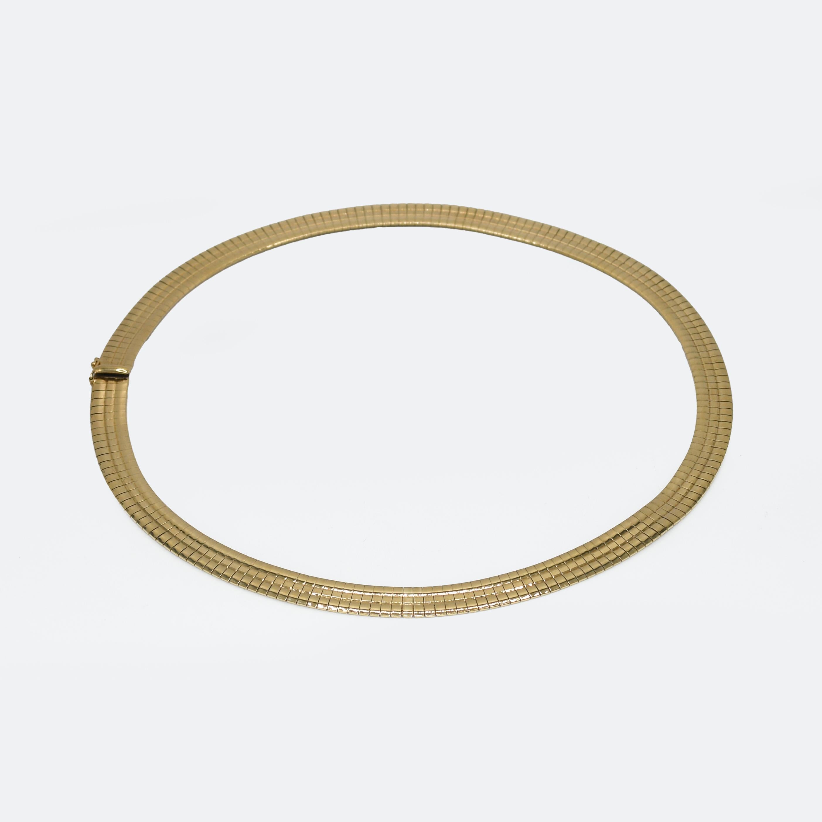 14K Gelbgold Halskette (glänzend), 35,3g im Zustand „Hervorragend“ in Laguna Beach, CA