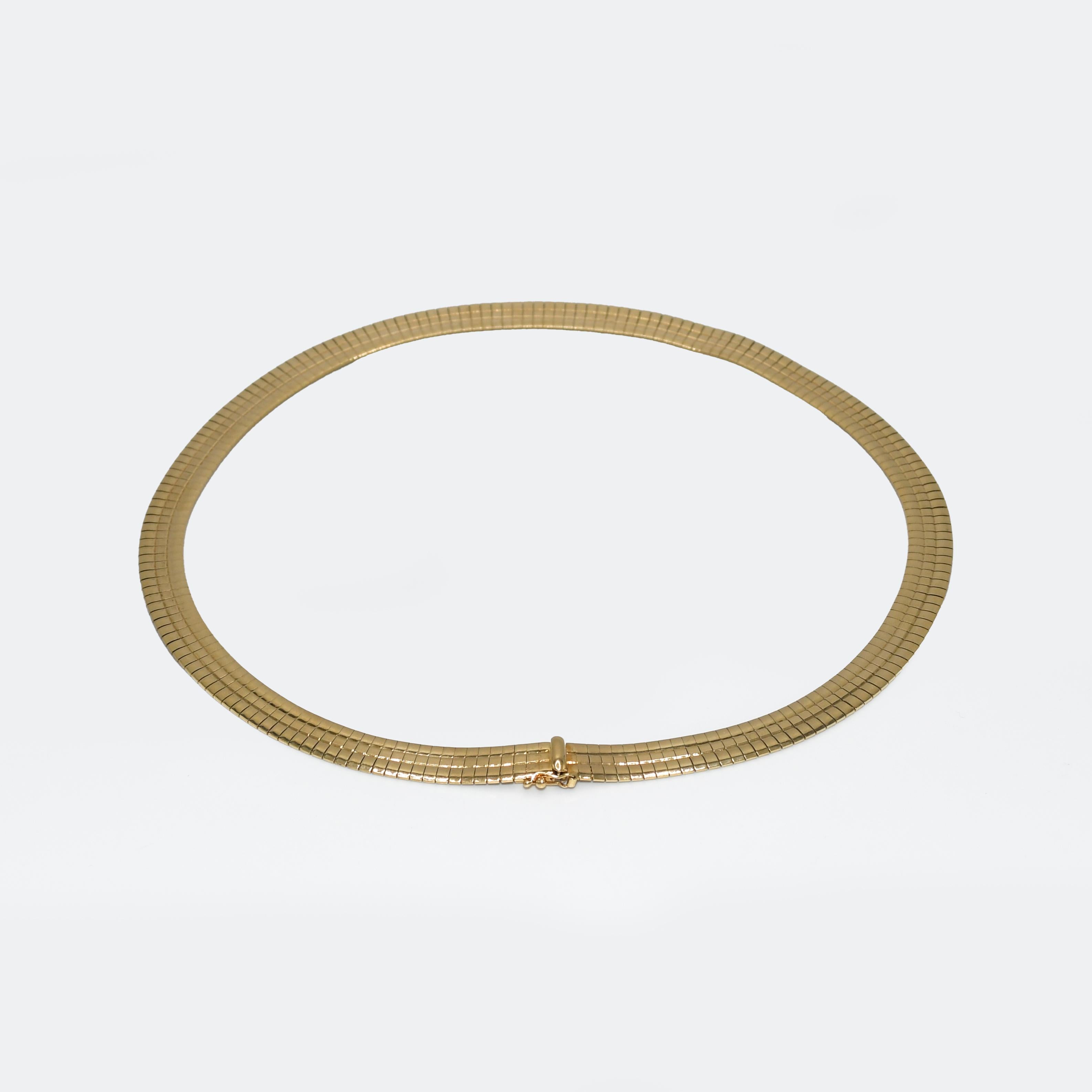 14K Gelbgold Halskette (glänzend), 35,3g für Damen oder Herren