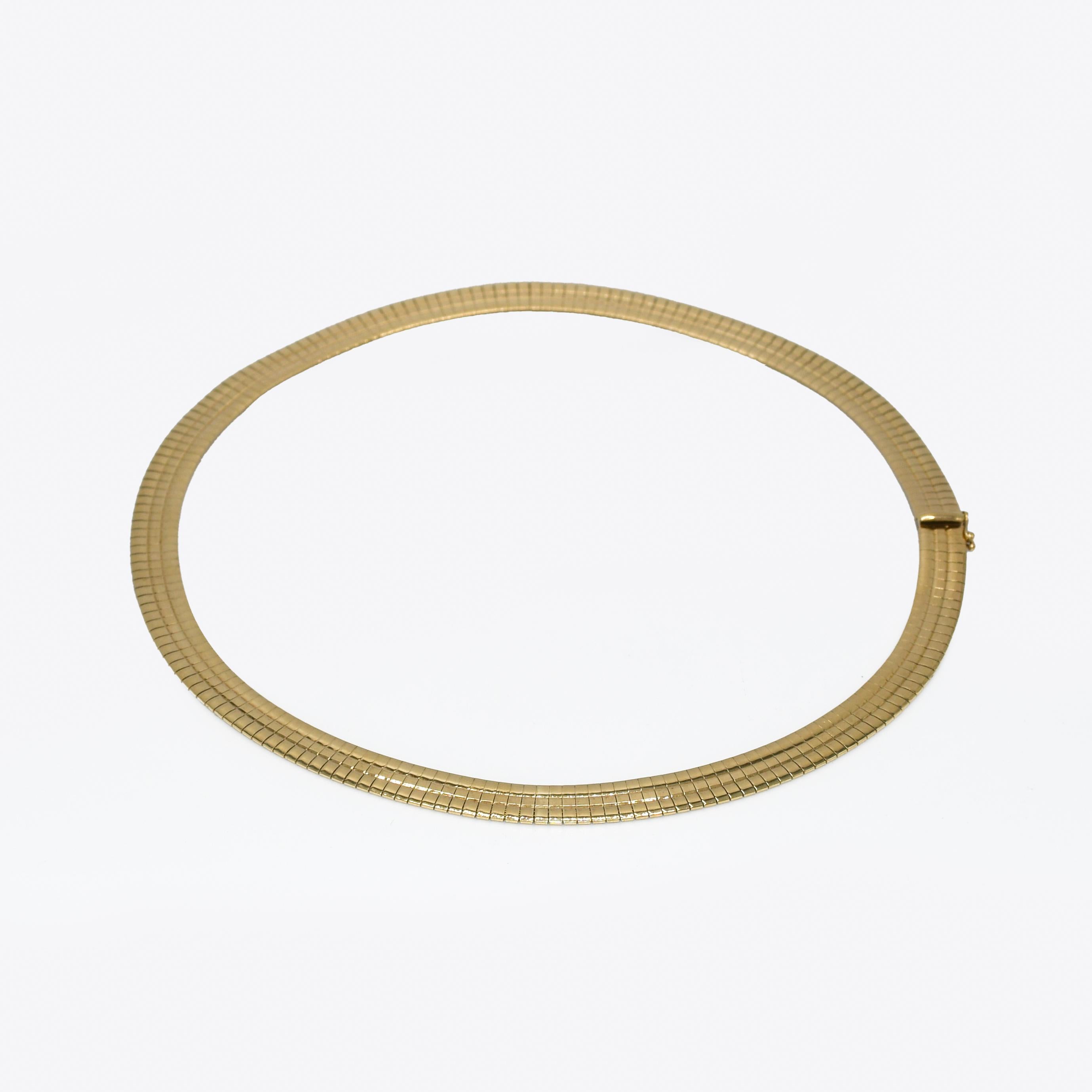 14K Gelbgold Halskette (glänzend), 35,3g 1
