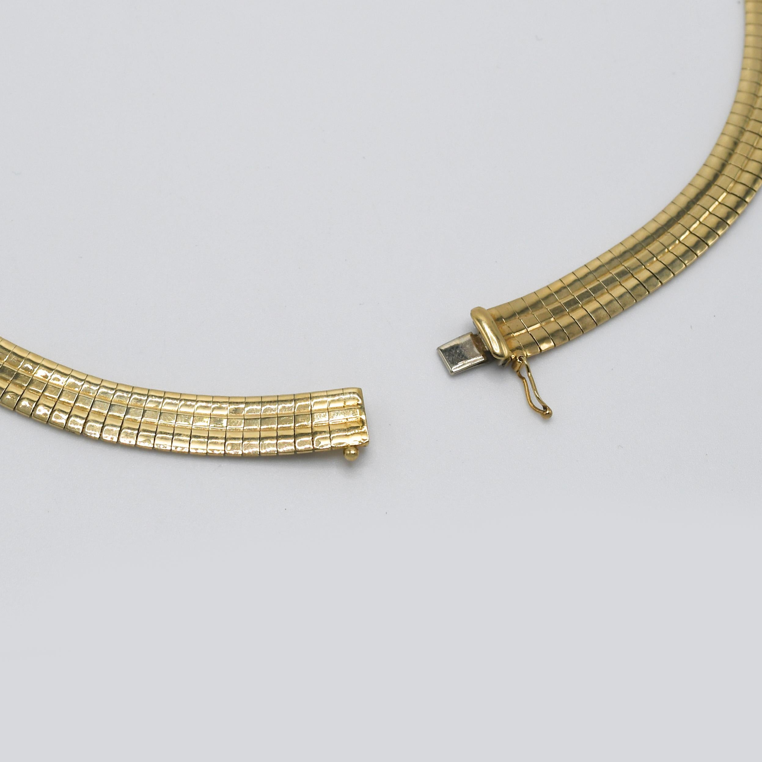 14K Gelbgold Halskette (glänzend), 35,3g 2