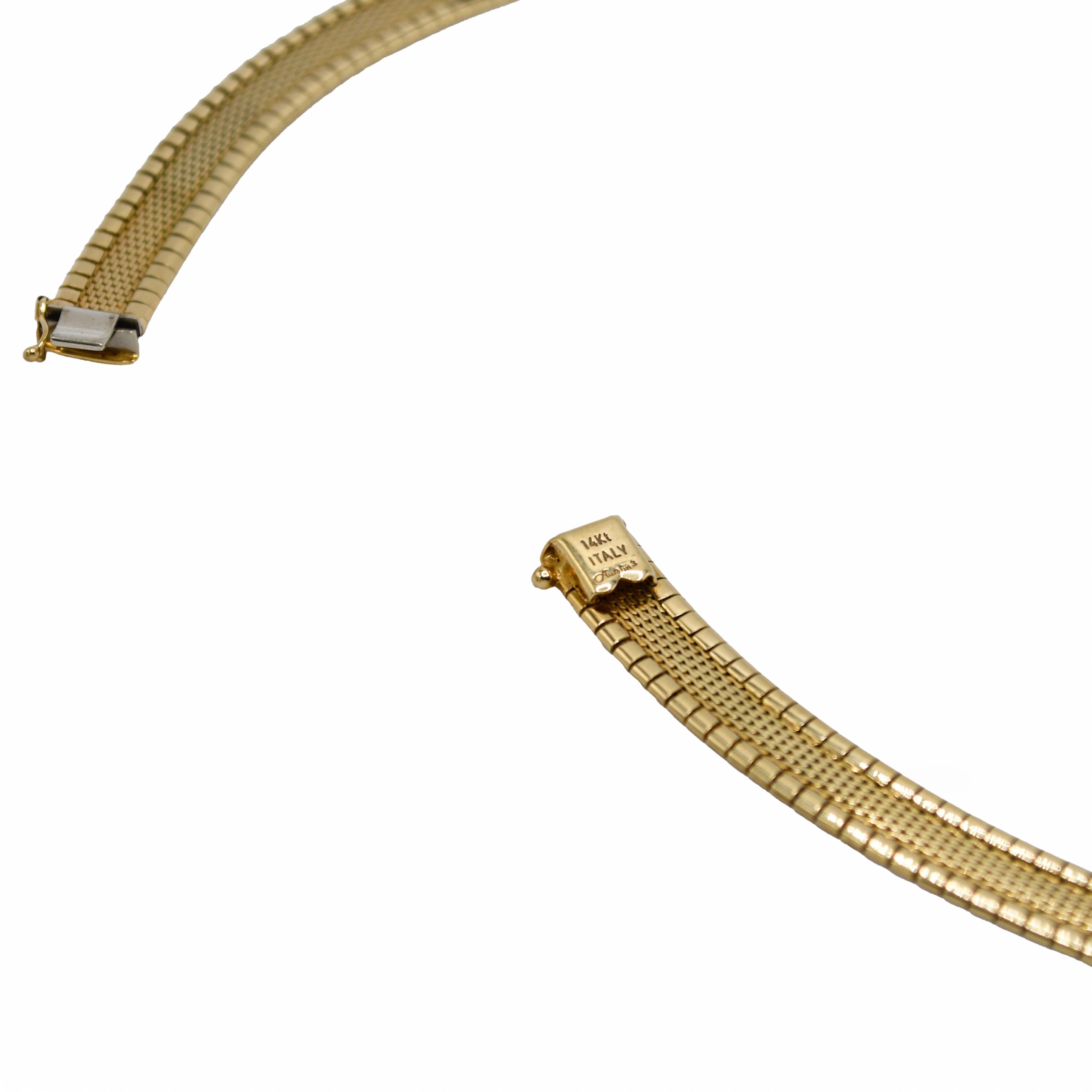 14K Gelbgold Halskette (glänzend), 35,3g 3