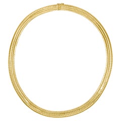 14K Gelbgold Halskette (glänzend), 35,3g