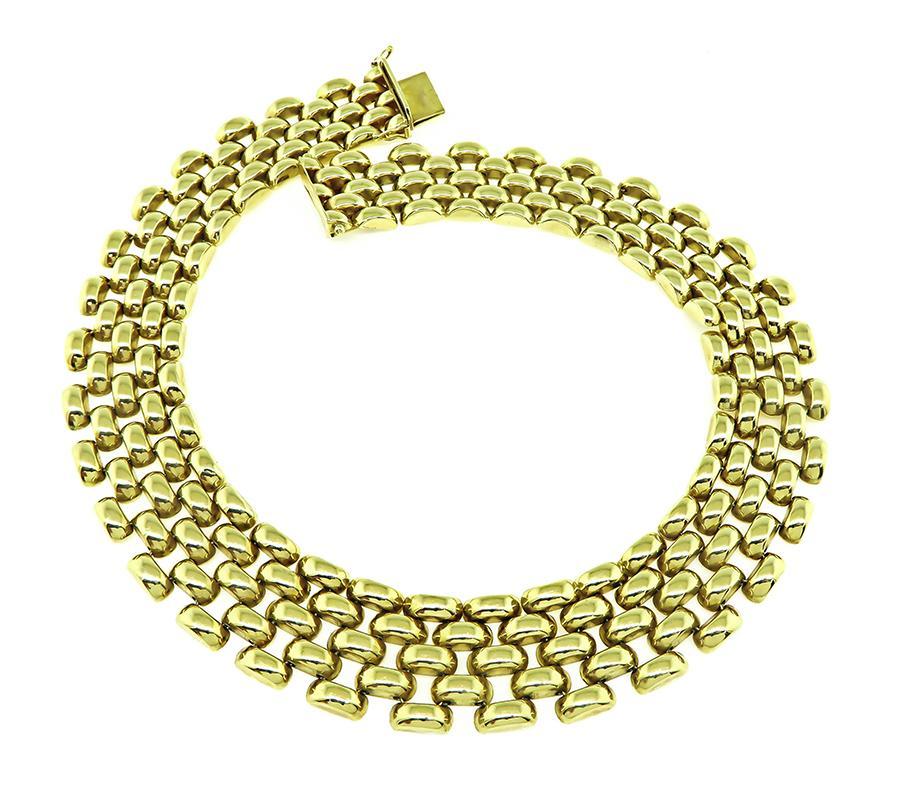 14k Yellow Gold Necklace In Good Condition For Sale In New York, NY