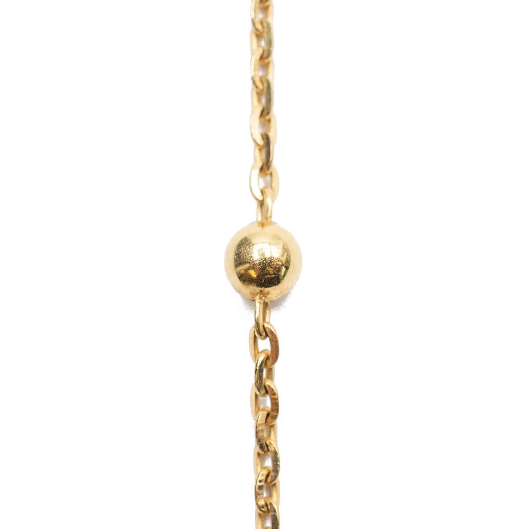 Women's 14K Yellow Gold Necklace For Sale