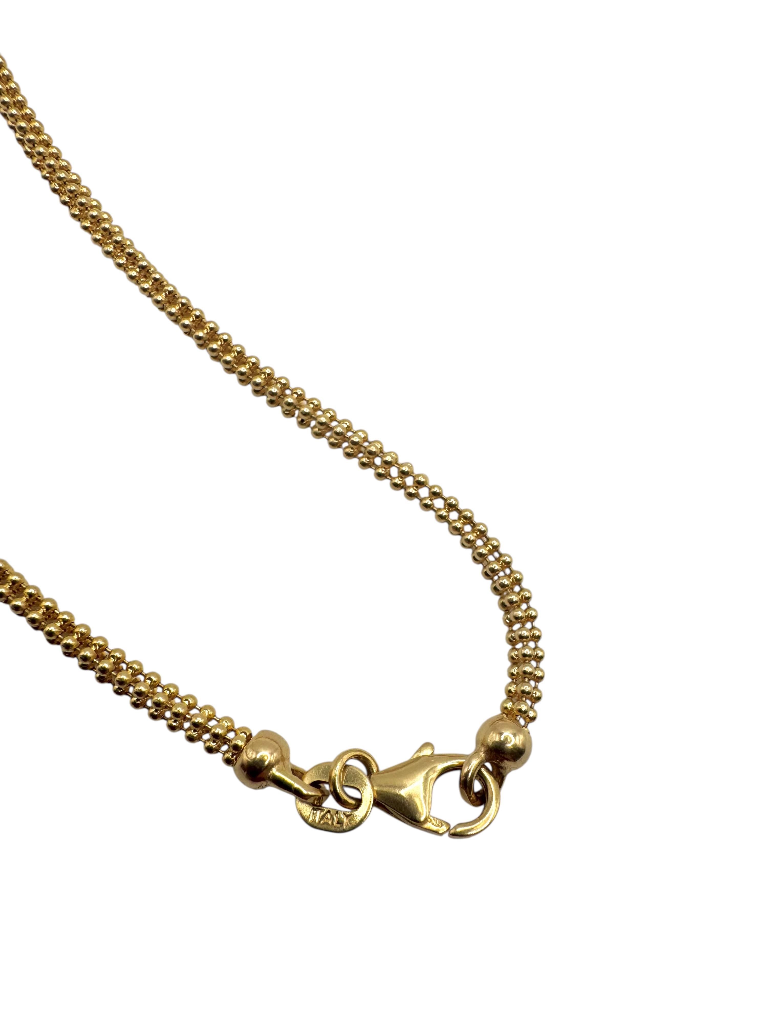 Collana in oro giallo 14K con opale e perla Mabe a forma di pera in vendita 5