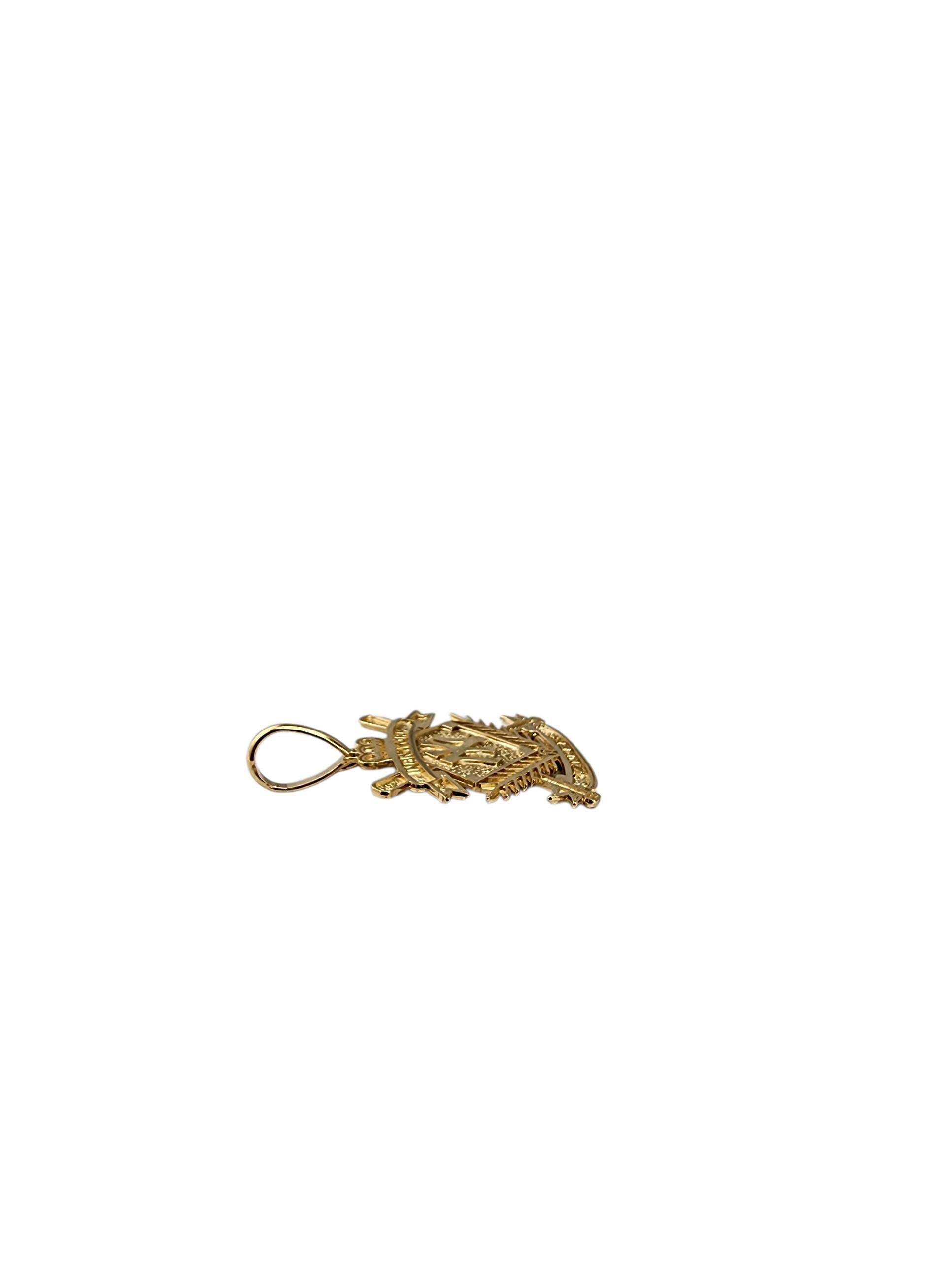 Ciondolo New York Yankees in oro giallo 14K #22355 In condizioni buone in vendita a Washington Depot, CT