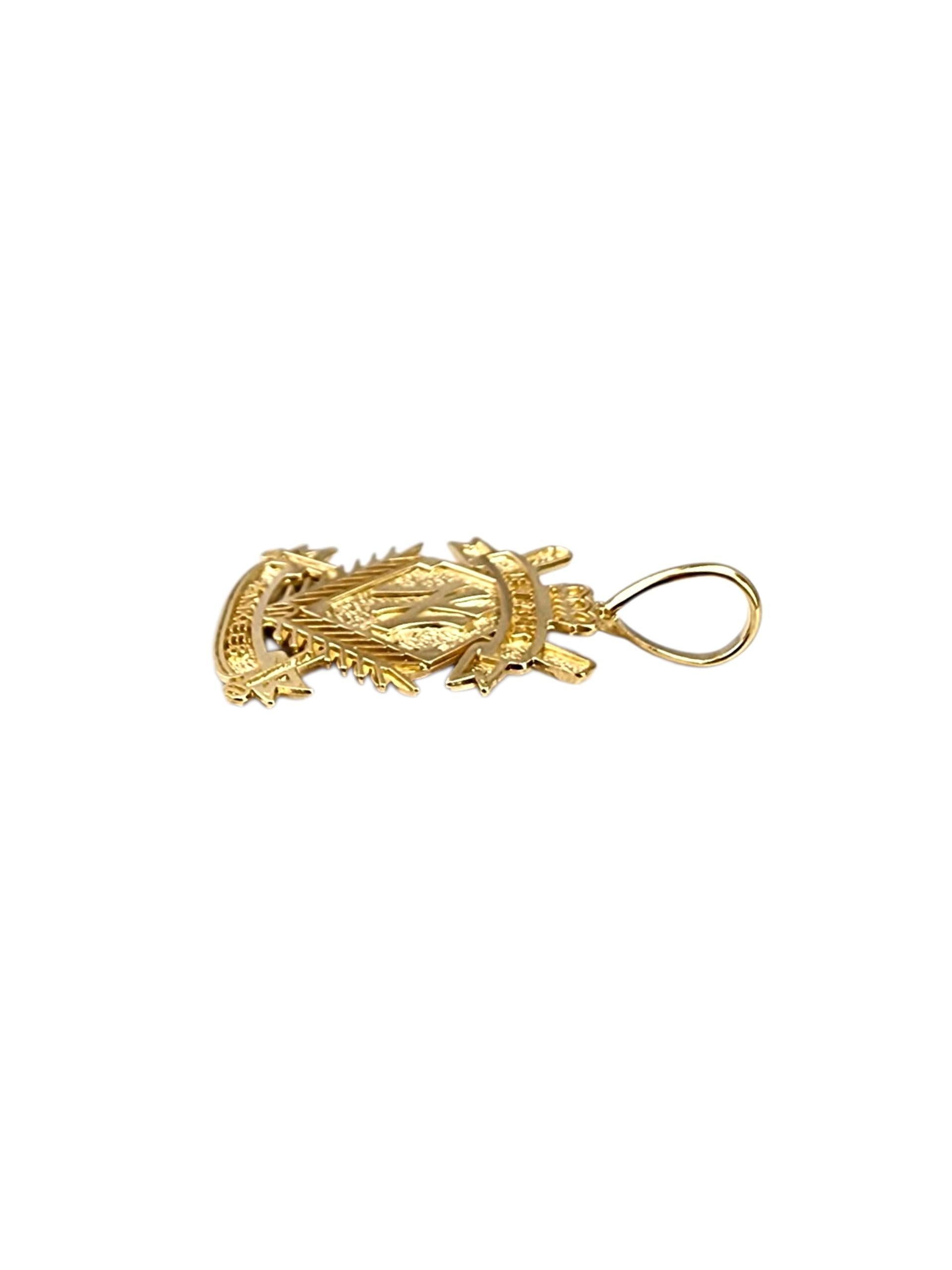 Donna Ciondolo New York Yankees in oro giallo 14K #22355 in vendita