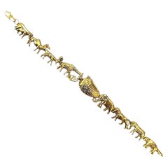 Bracciale Arca di Noè in oro giallo 14k