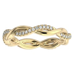 14K Yellow Gold Norma Petite Interwine Eternity Diamond Ring