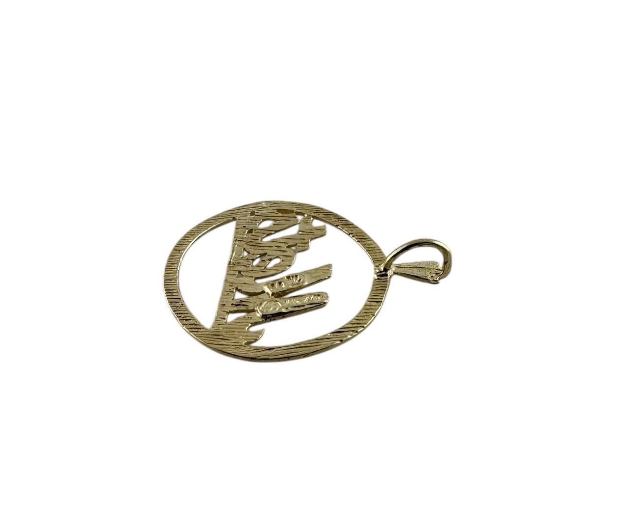 14K Yellow Gold NY Mets Baseball Pendant #19597 1