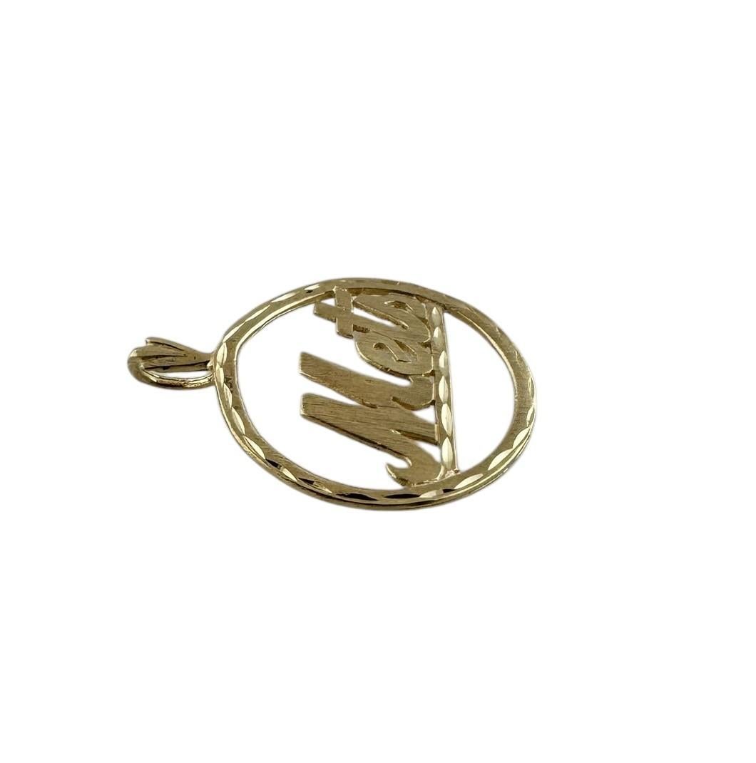 14K Yellow Gold NY Mets Baseball Pendant #19597 3