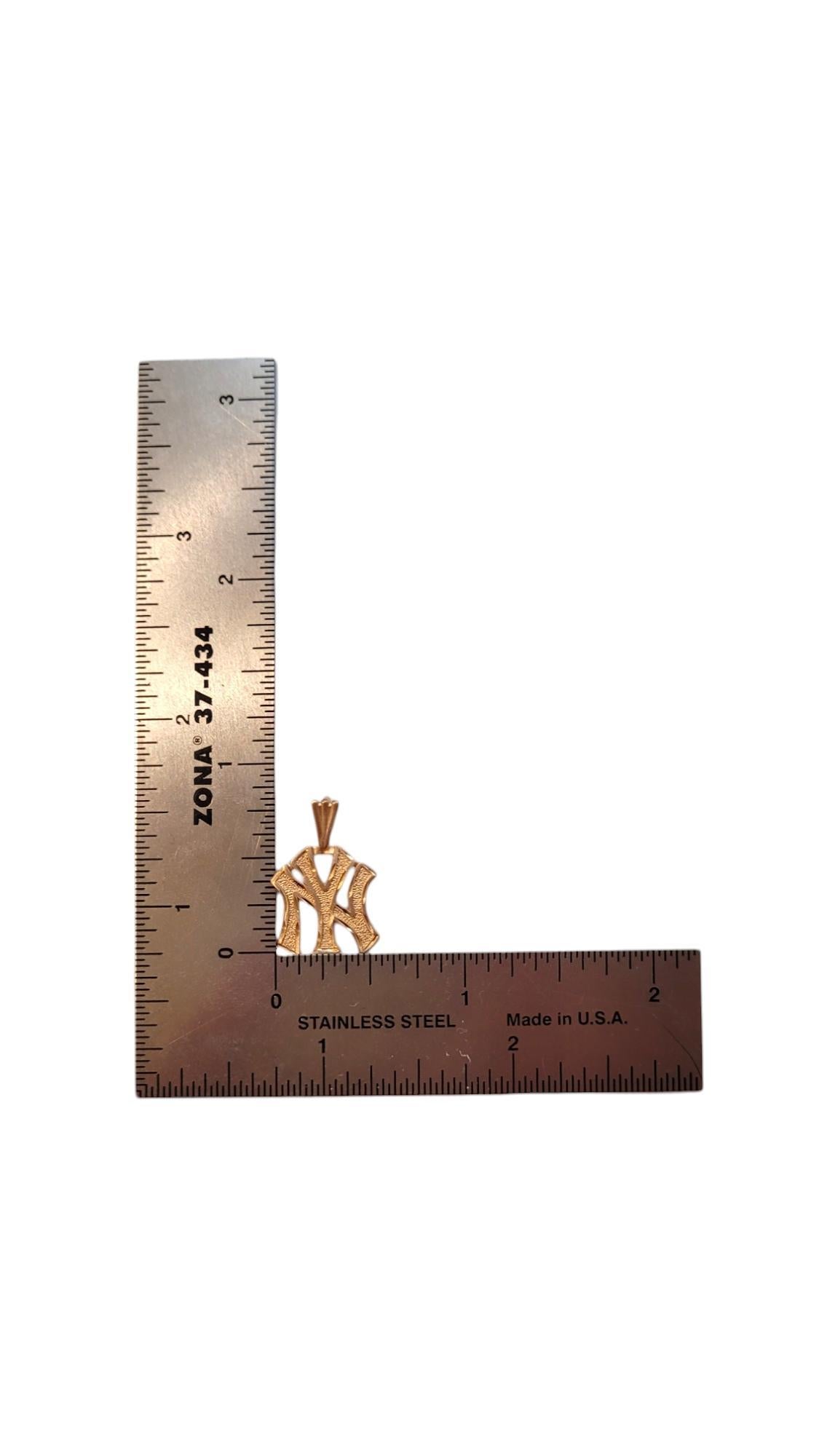 14K Yellow Gold NY Yankees Charm #18445 1