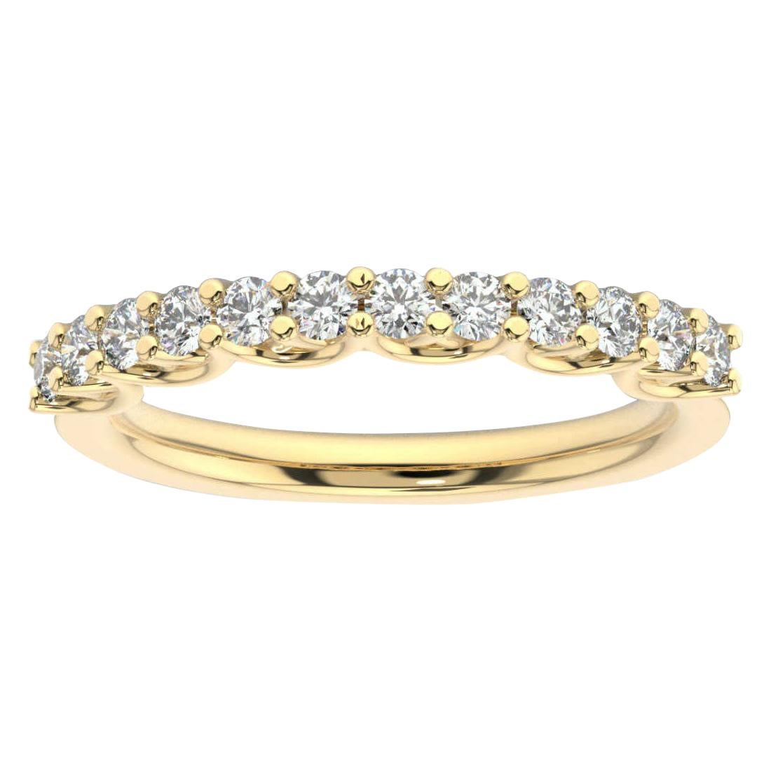 14K Yellow Gold Olbia Diamond Ring '1/2 Ct. Tw' For Sale