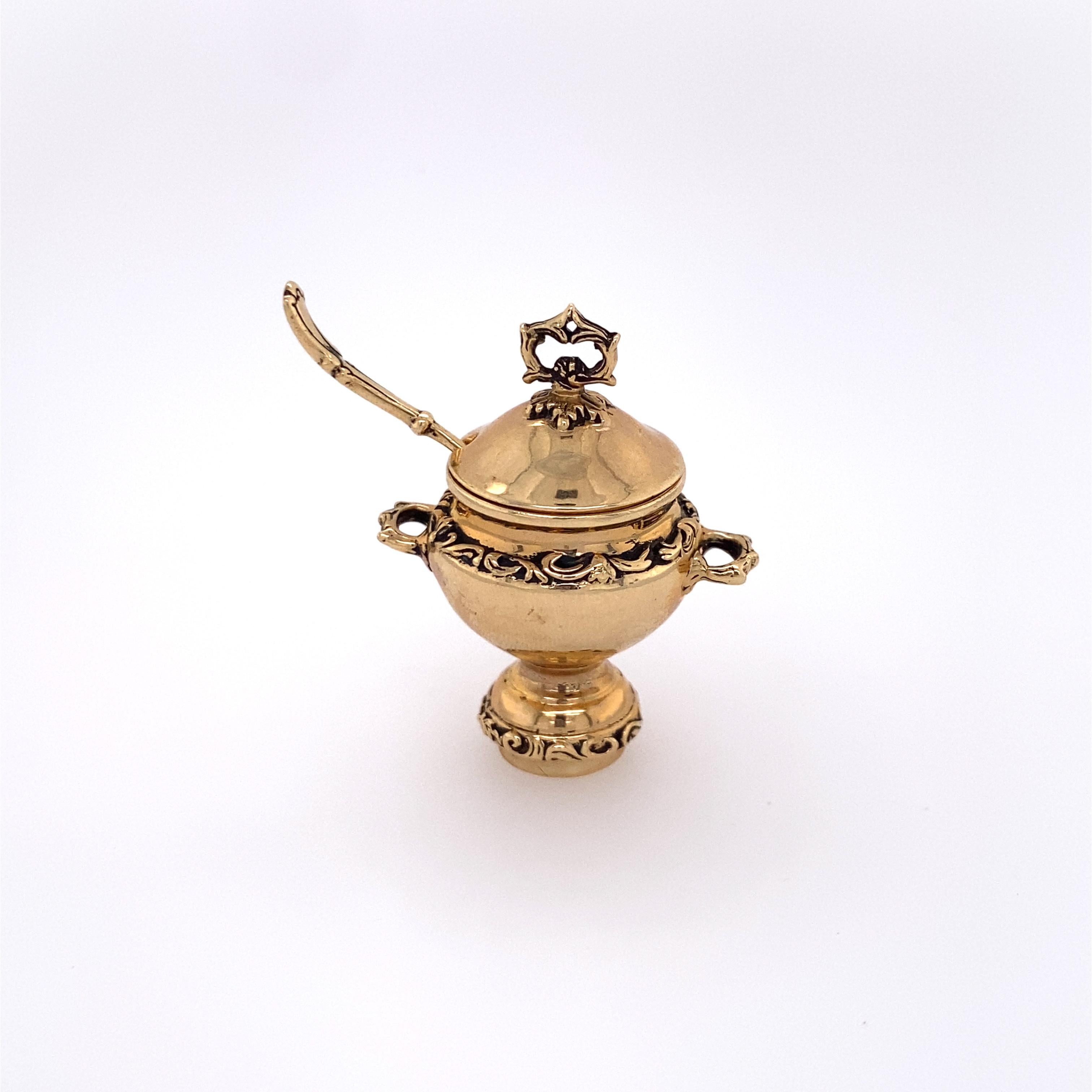 14K Yellow Gold O'Meara Miniature English Hunt Breakfast Set 2
