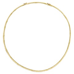 Retro 14K Yellow Gold Omega Chain Necklace 18", 21g