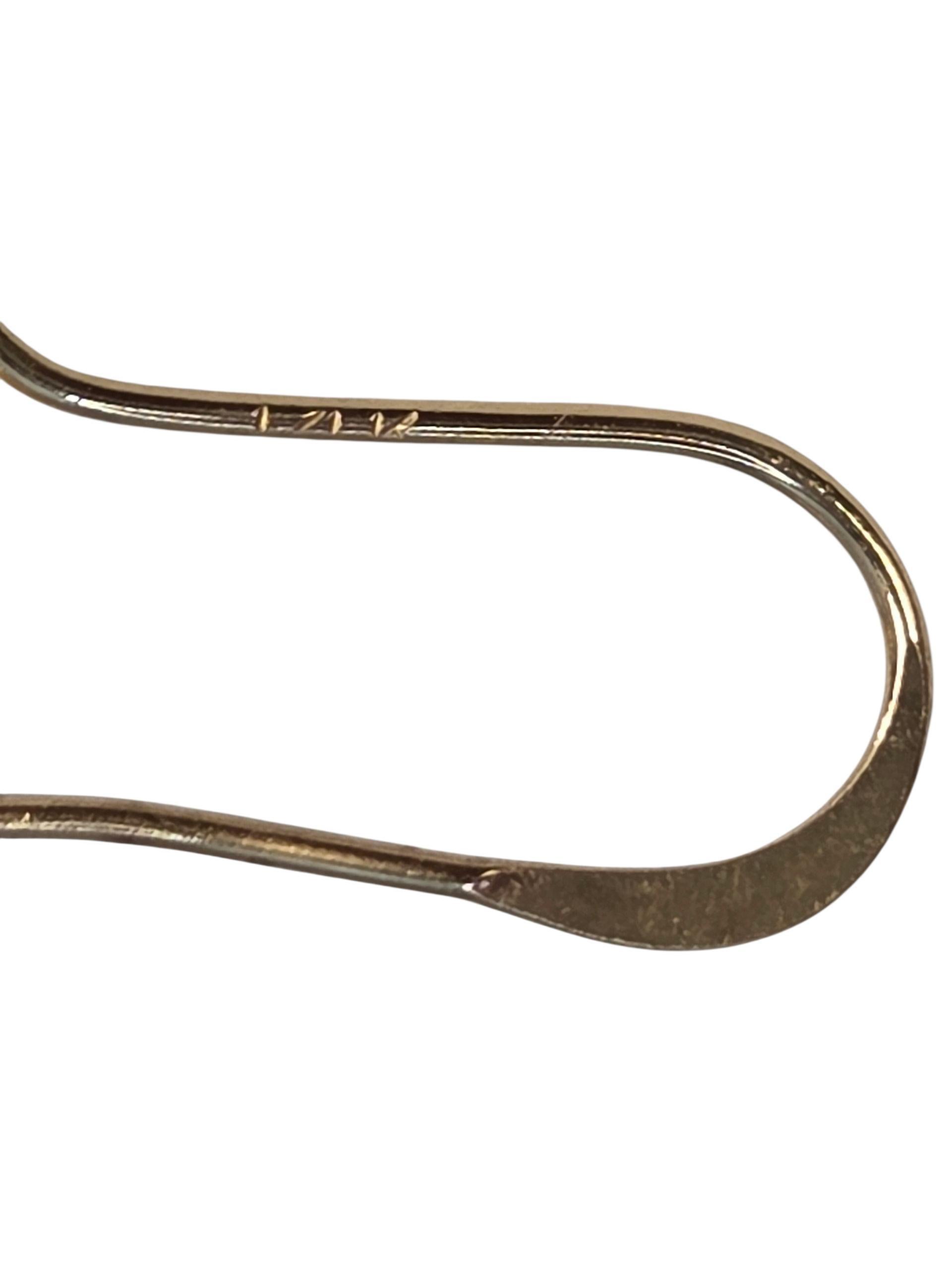 Donna Orecchini pendenti in oro giallo 14K con opale #23880