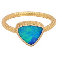 14K Yellow Gold Opal Ring
