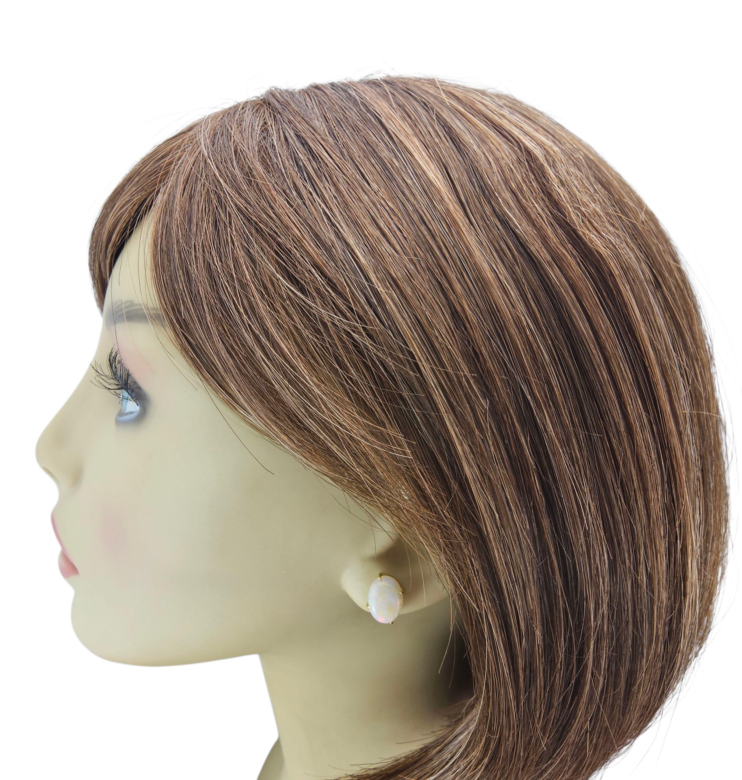 Orecchini con perno in oro giallo 14K #23835 in vendita 1