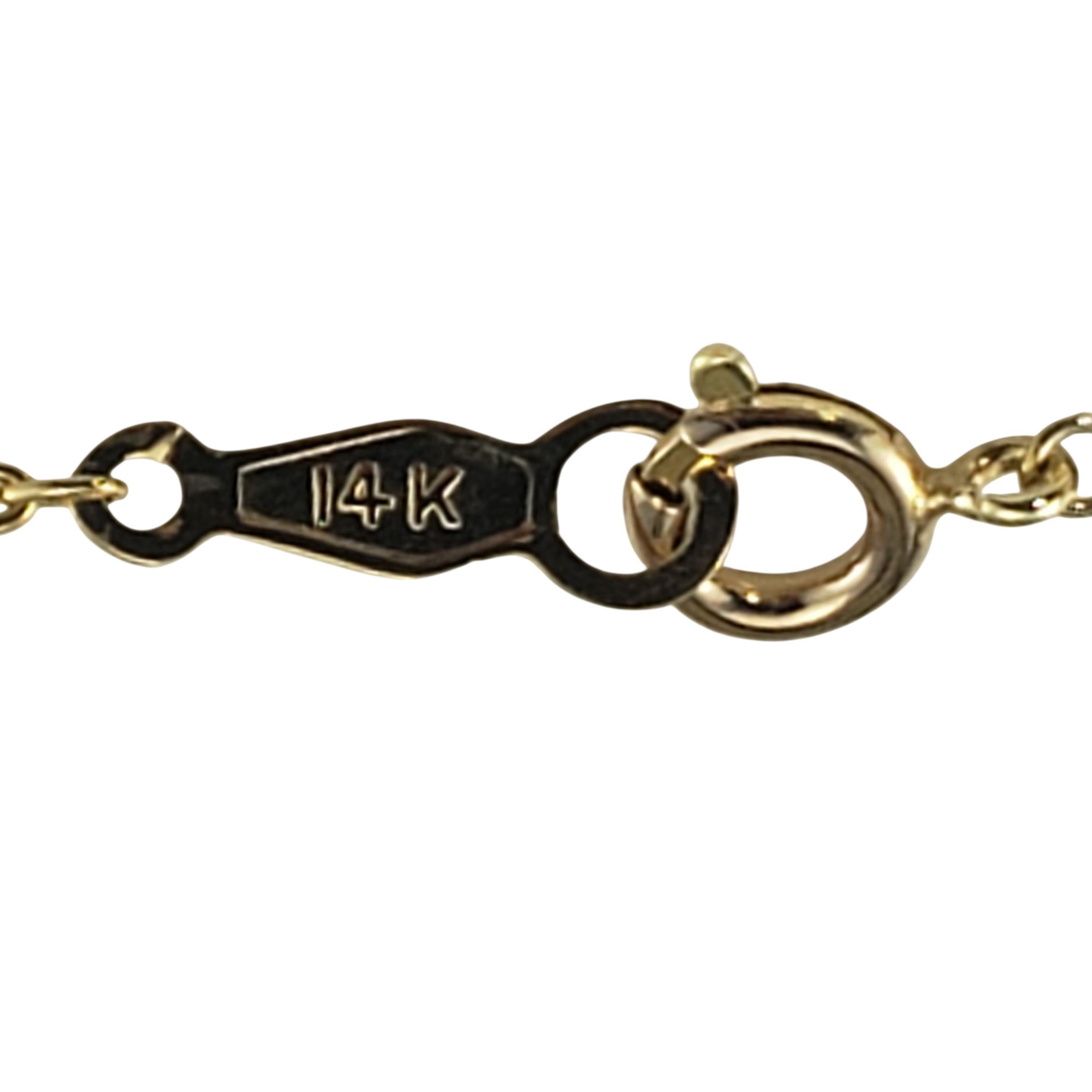 Collier en or jaune 14K avec pendentif en forme de larme en opale #23402 Bon état - En vente à Washington Depot, CT