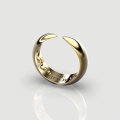 14K Yellow Gold Open Shank Ring