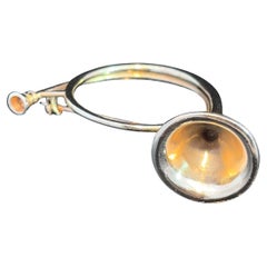 14k Yellow Gold Orchestral Horn Pin