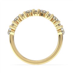 14 Karat Yellow Gold Orchid Diamond Cluster Ring '1 Carat'