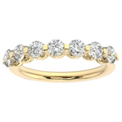 Bague Orly en or jaune 14 carats avec diamants 1 carat « Tw »