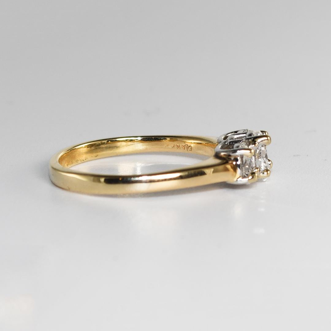 Oval Cut 14K Yellow Gold Oval Diamond Ring 1.06ct For Sale