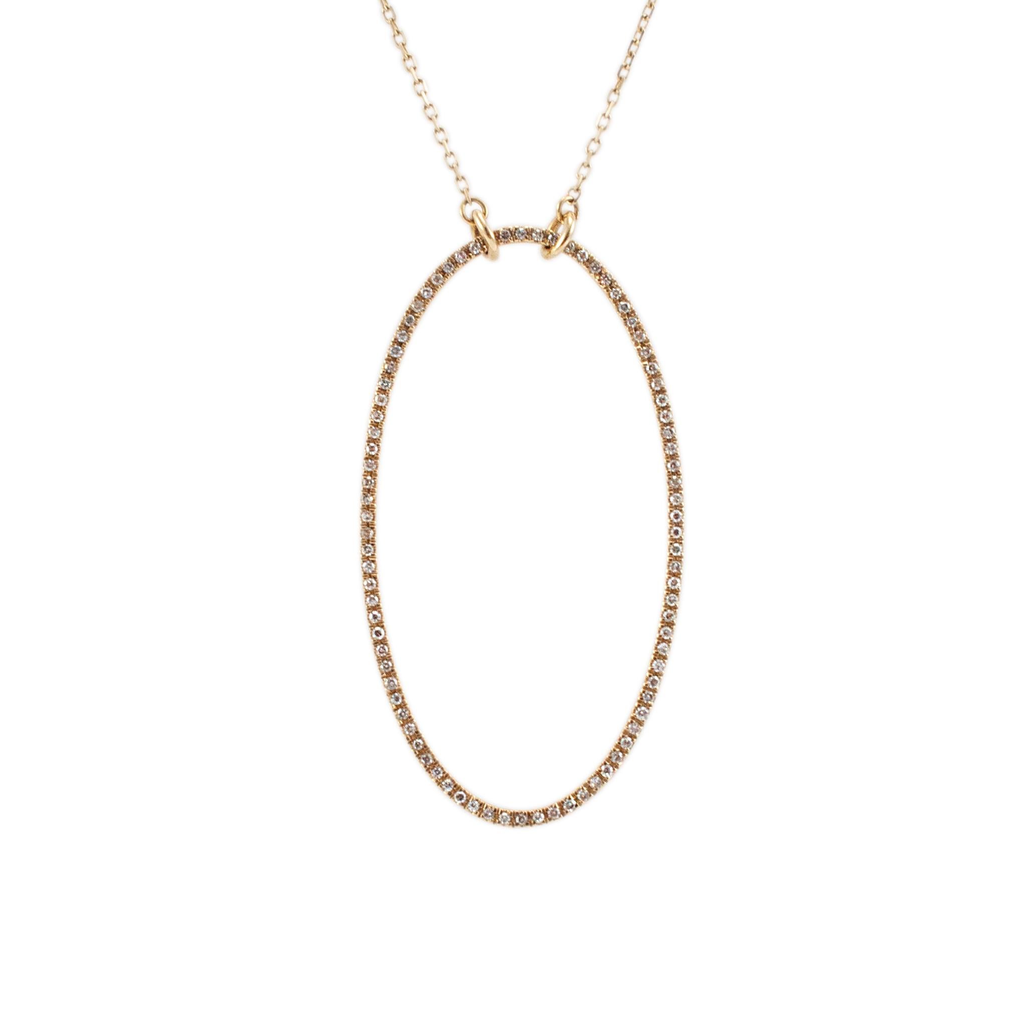 Gender: Ladies

Metal Type: 14K Yellow Gold

Length: 19.00 inches

Sizing loop: 18 inch

Weight: 2.37 Grams

14K yellow gold single strand diamond necklace. The metal was tested and determined to be 14K yellow gold. Engraved with 