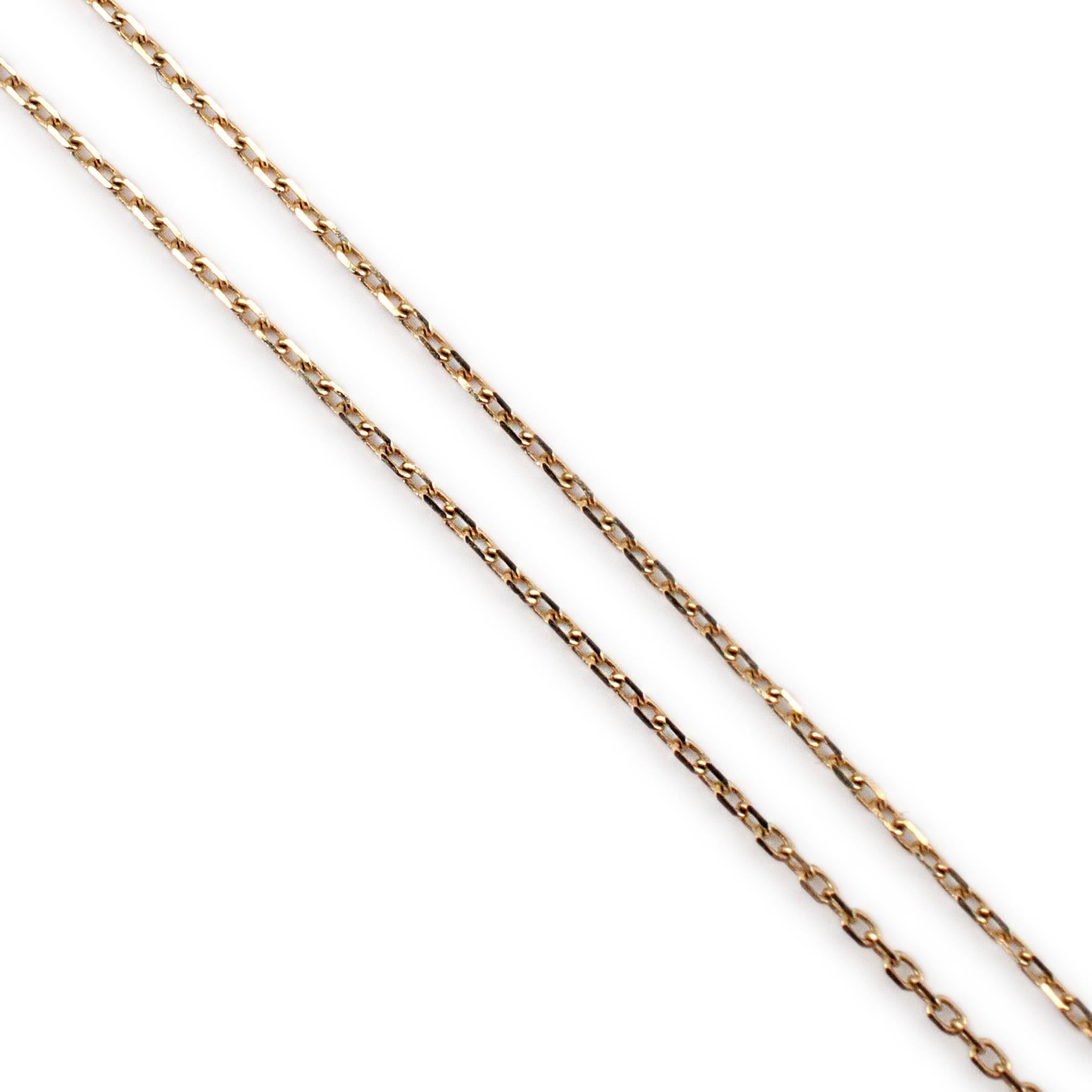 14K Yellow Gold Oval Ellipse Pave Diamond Pendant Necklace In Excellent Condition In Houston, TX