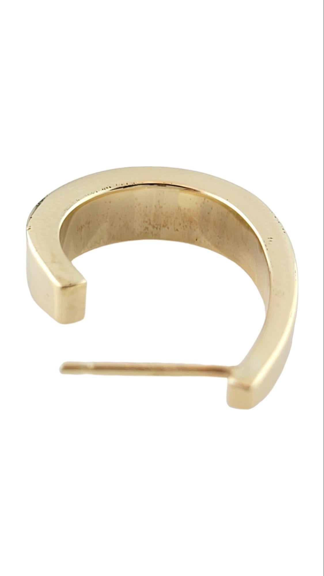 Ovale 14K Gelbgold-Ohrringe #15916 Damen